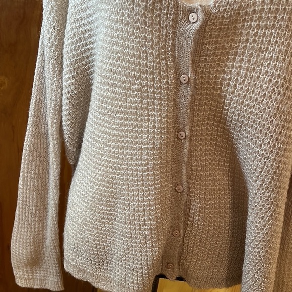 GXF Open Knit Button-Up Cardigan Sweater Sz-S - Picture 7 of 10
